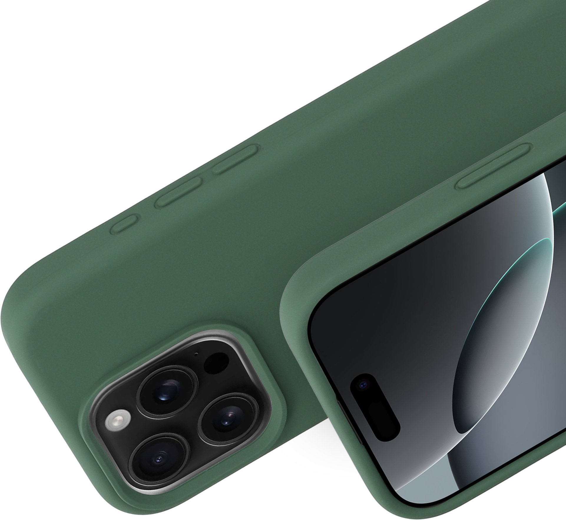 iPhone 16 Pro Max luxe siliconen MagSafe hoesje (paars