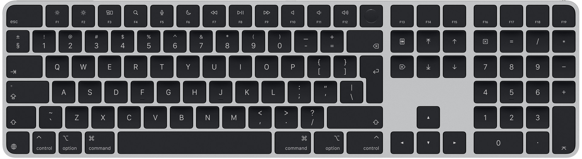Apple Magic Keyboard met Touch ID en numeriek toetsenblok voor Mac