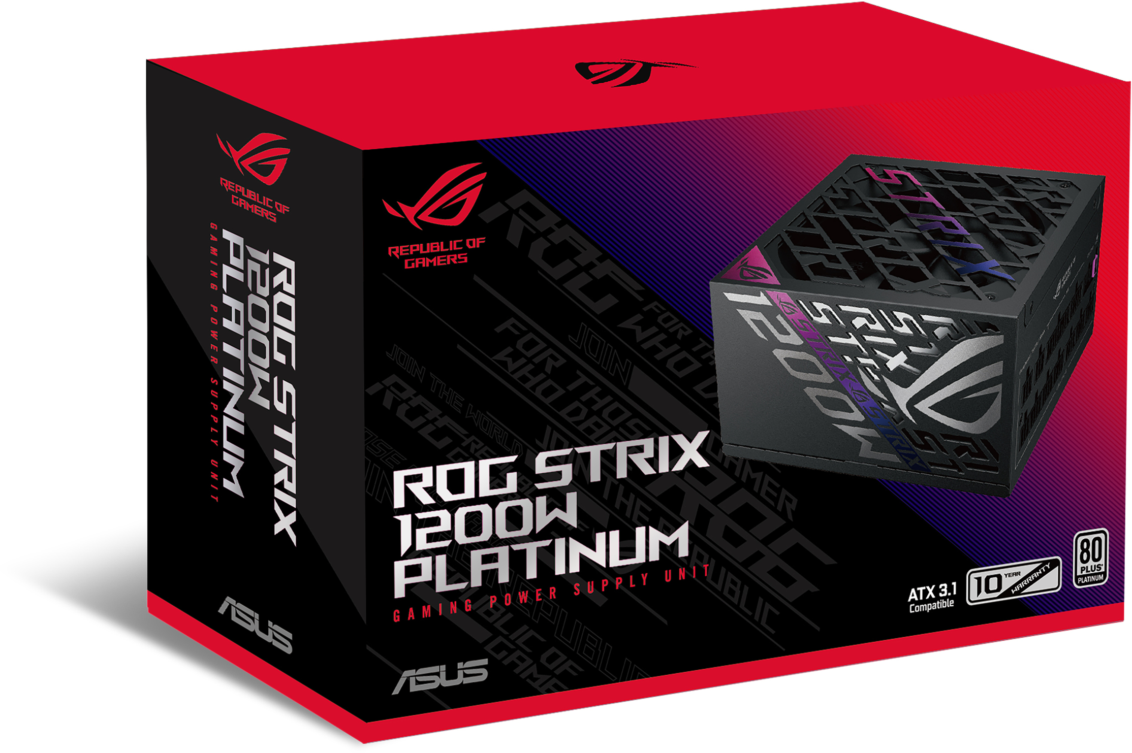Specificaties van ASUS ROG Strix 1200W Platinum, Zwart - Tweakers