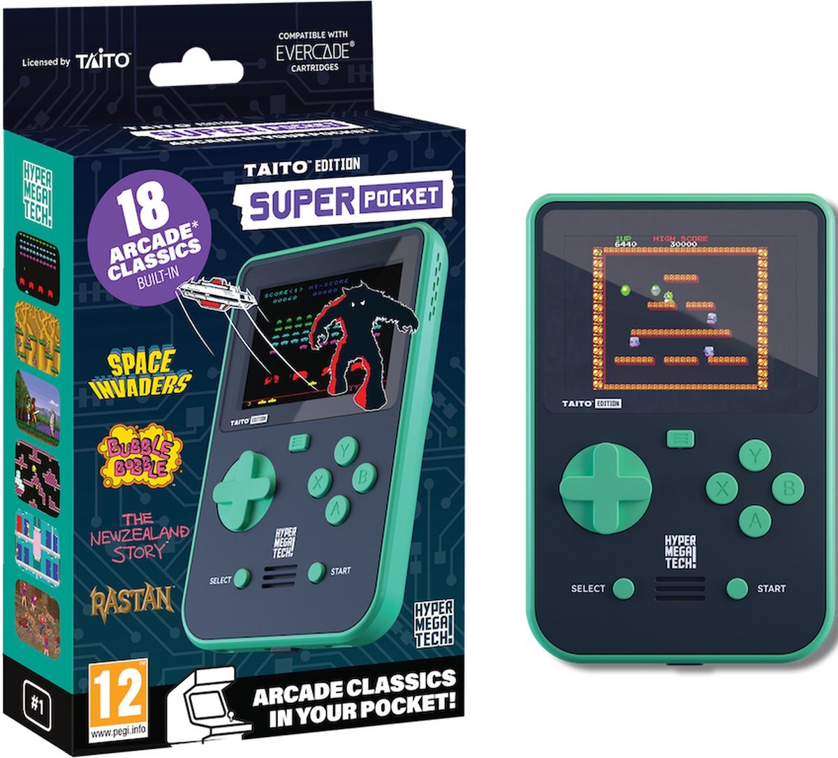 新品　Hyper Mega Tech Super Pocket Capcom HyperMegaTech! Super Pocket, Taito Edition: beste prijzen, echte