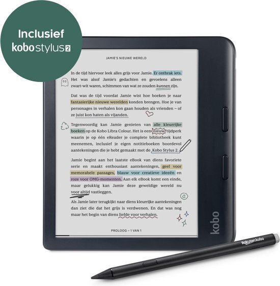 Echte reviews van Kobo Libra Colour Stylus Bundel Zwart - Tweakers