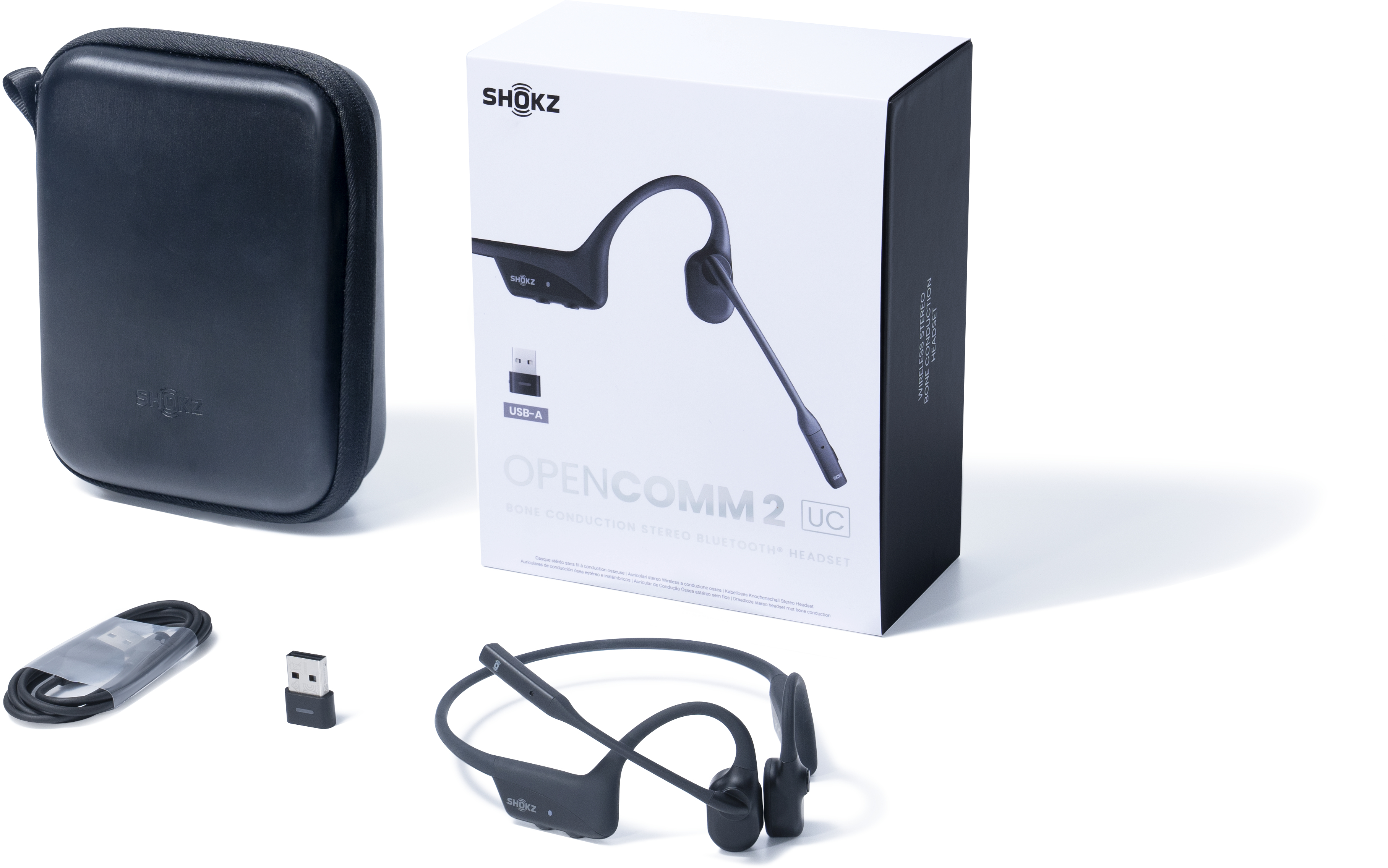 Shokz OpenComm2 UC, USB-A Zwart: beste prijs - Tweakers