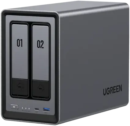 【新品・未使用】UGREEN NASync DXP2800 UGREEN NAS 2 ベイ｜76TB大容量と30日間の安心お試し