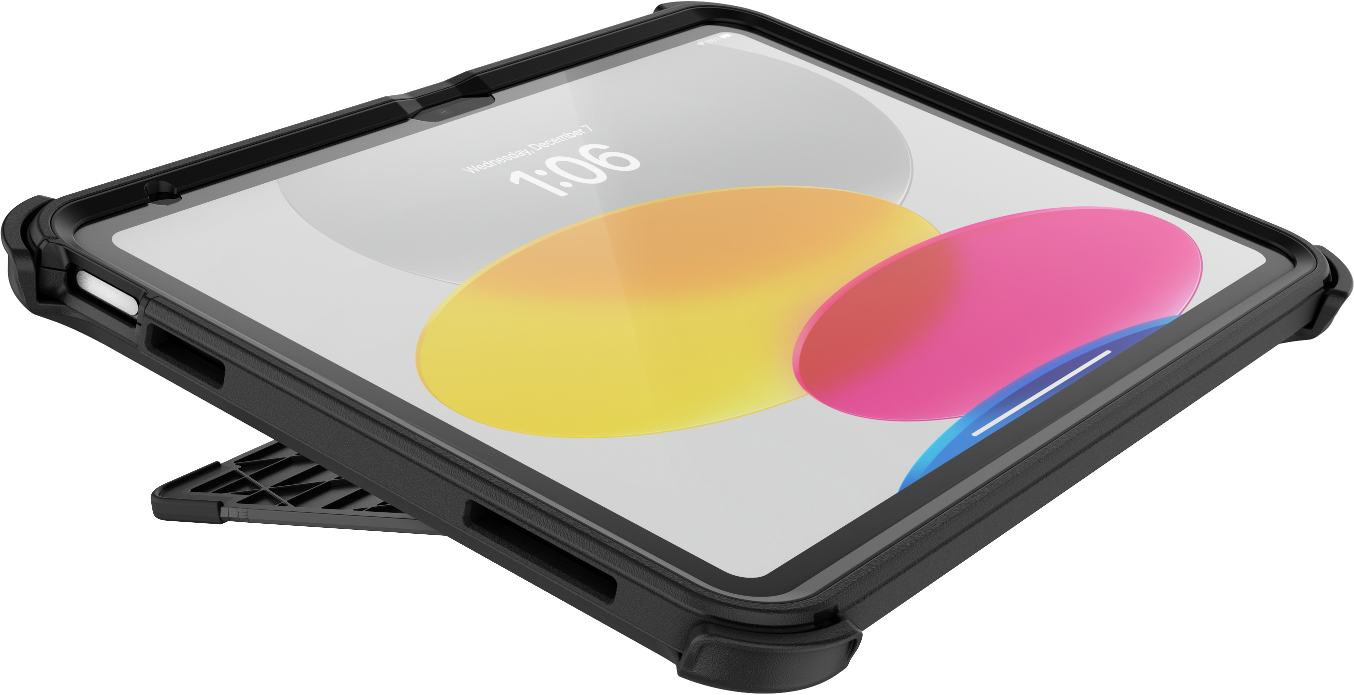 OtterBox Defender Hülle für iPad Air 13 Zoll (2024 M2, 2025 M3, 2026 M4), ultrarobuste Schutzhülle mit integriertem Displayschutz, 2X getestet nach Militärstandard, Schwarz