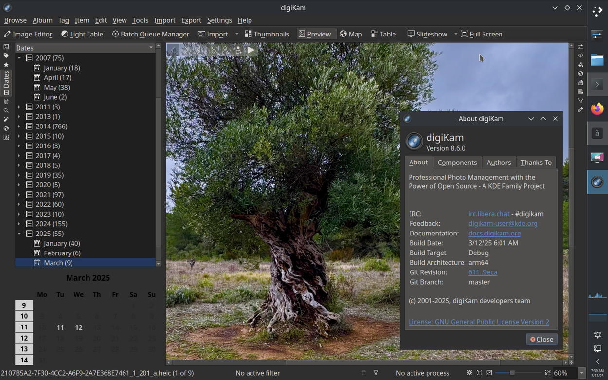 digiKam 8.6.0 screebshot