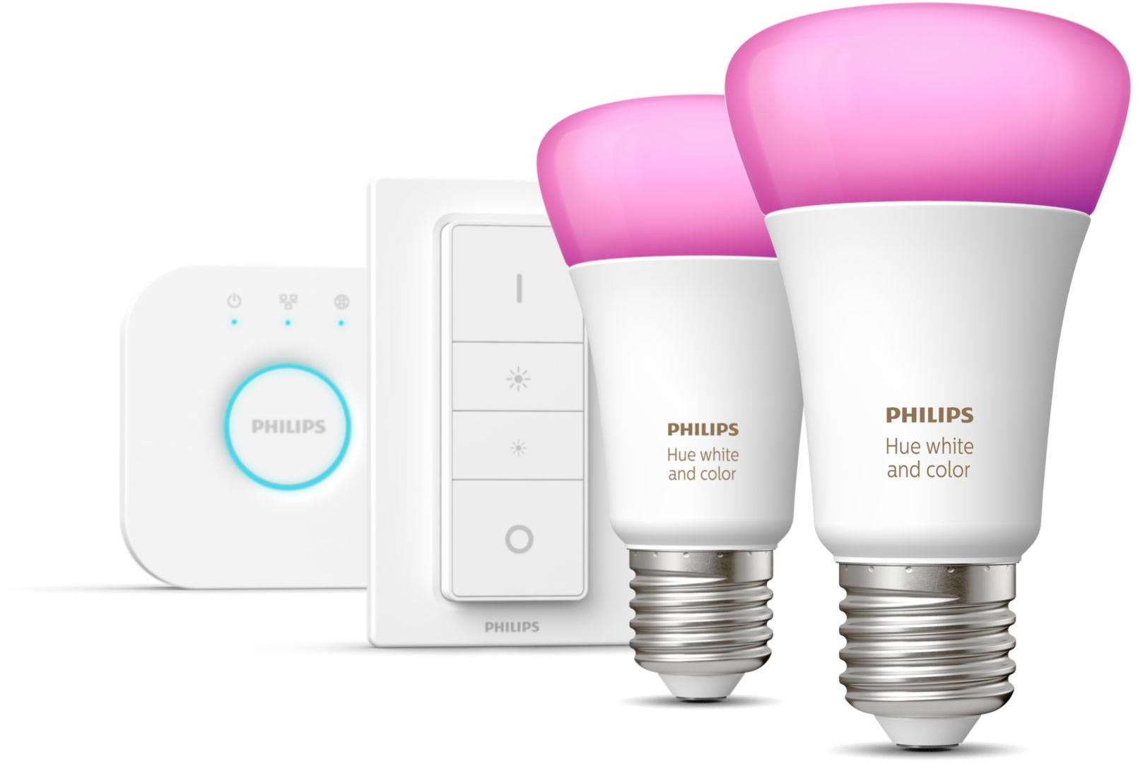 Philips Hue White and Color Ambiance Starterkit E27 (2 lampen, 1