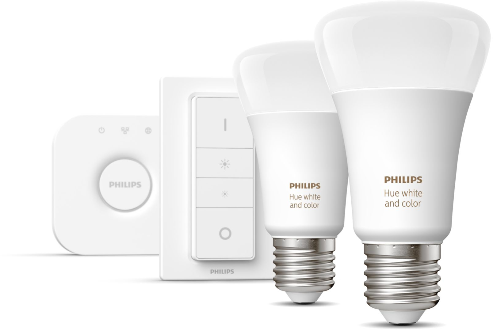 Philips Hue White and Color Ambiance Starterkit E27 (2 lampen, 1