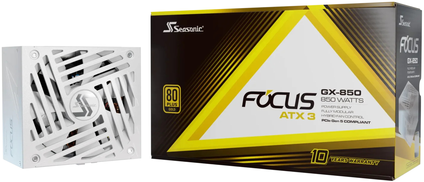 Seasonic FOCUS GX White ATX 3 (2024) 850W: beste prijs - Tweakers