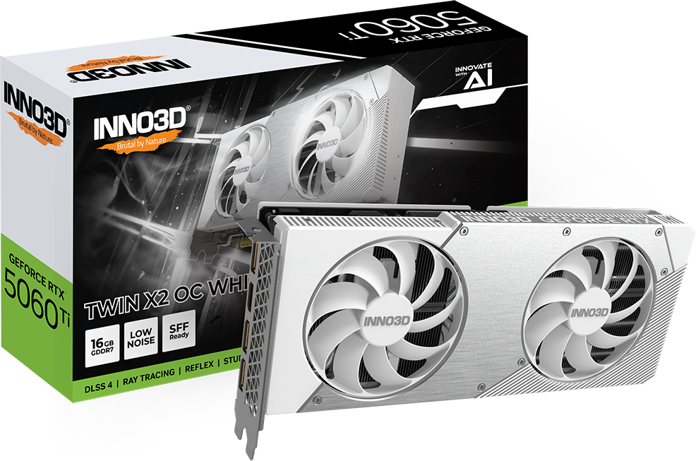 INNO3D GeForce RTX 5060 Ti 16GB TWIN X2 OC White: beste prijs