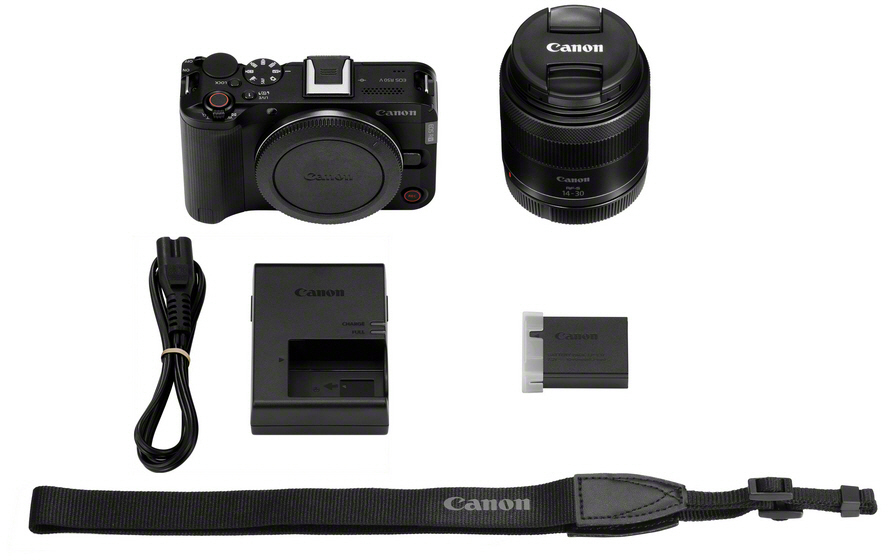 Canon EOS EOS R50V + RF-S 14-30mm f/4-6.3 IS STM PZ Kit Zwart