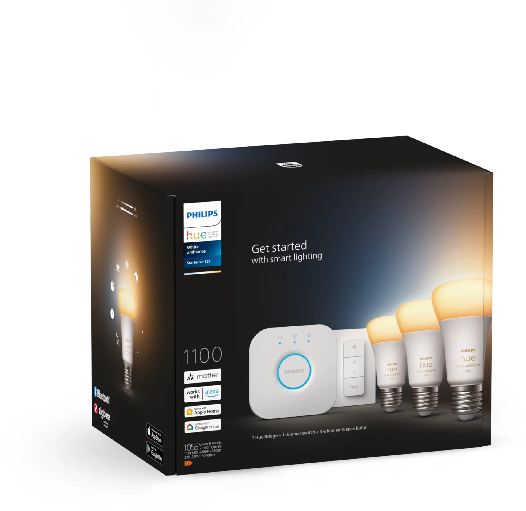 Philips Hue Bridge met E27 lampen Starterkit 2-Pack Kopen? | We ❤️ Smart