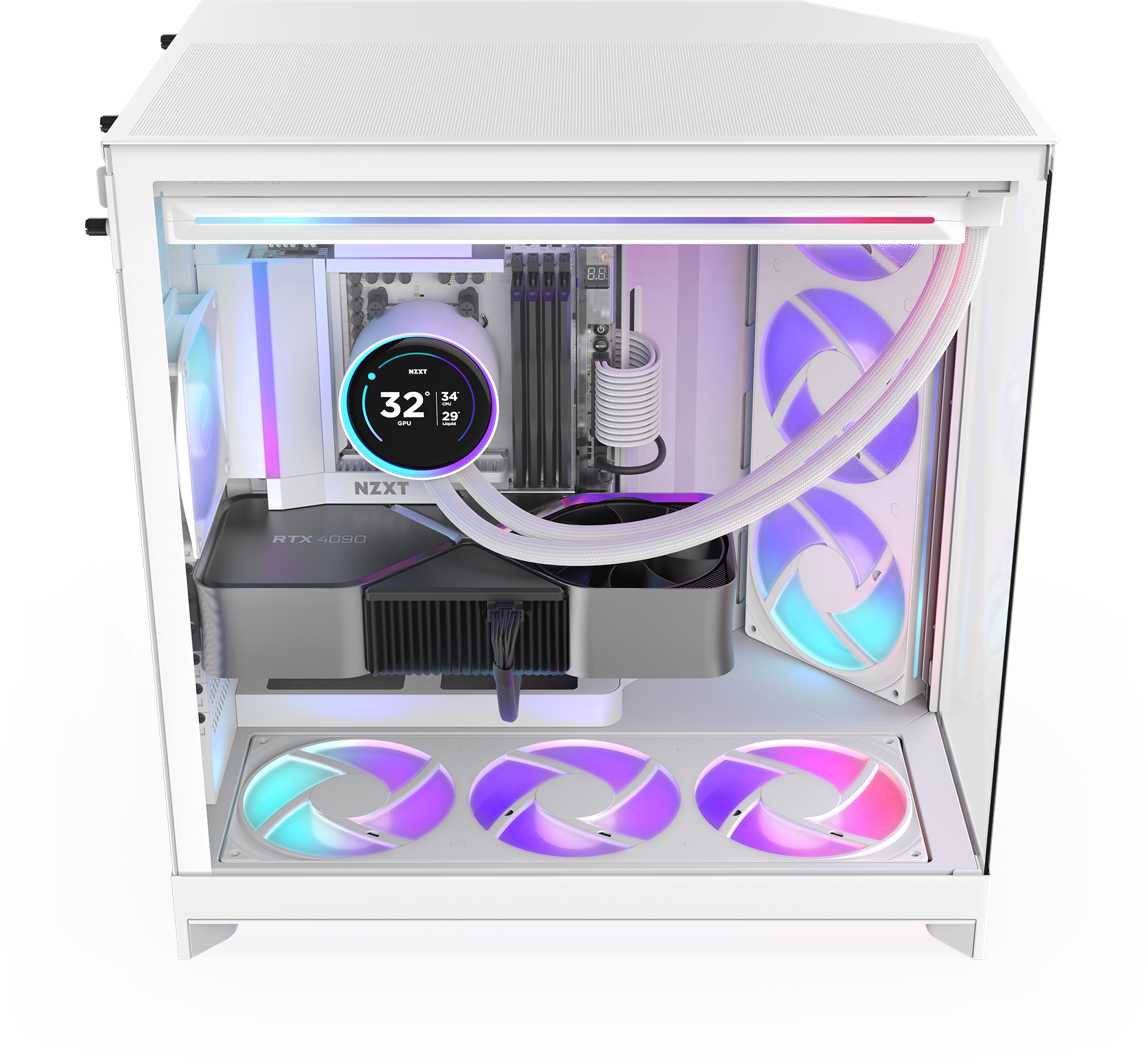 NZXT H9 Flow RGB (2025) Wit: beste prijs - Tweakers
