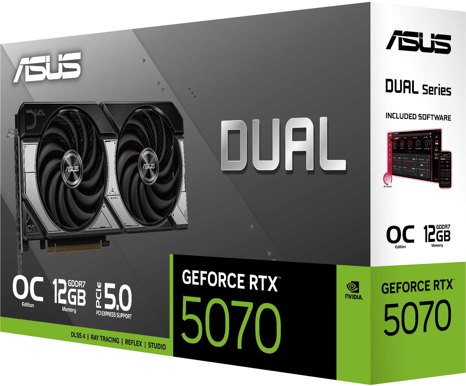 ASUS Dual GeForce RTX 5070 12GB GDDR7 OC Edition: beste prijs