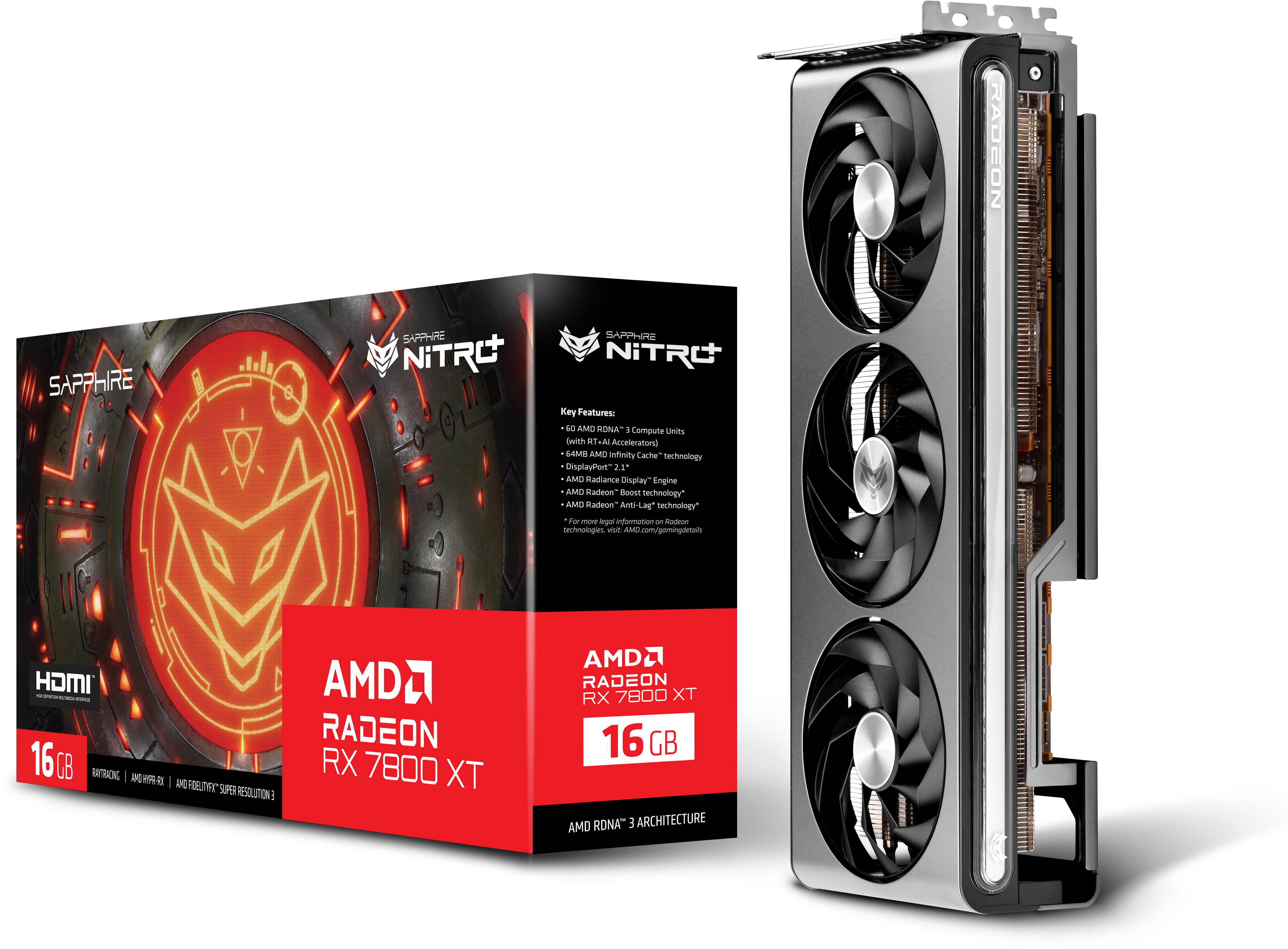 新品未使用　Sapphire Nitro+ RX 7800 XT 16GB Sapphire Nitro+ AMD Radeon RX 7800 XT 16GB: beste prijs