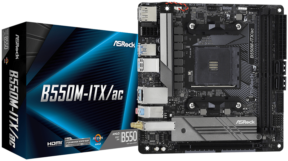 ASRock B550M-ITX/ac: beste prijs - Tweakers