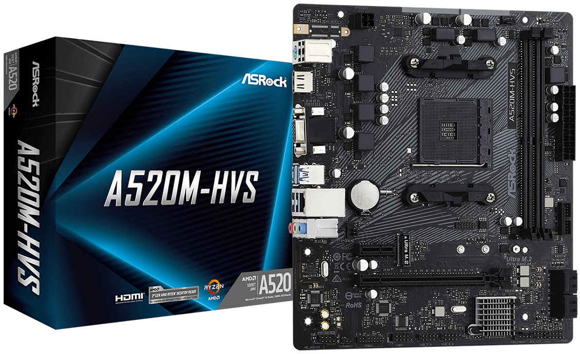 ASRock A520M-HVS: beste prijzen, echte reviews en specificaties