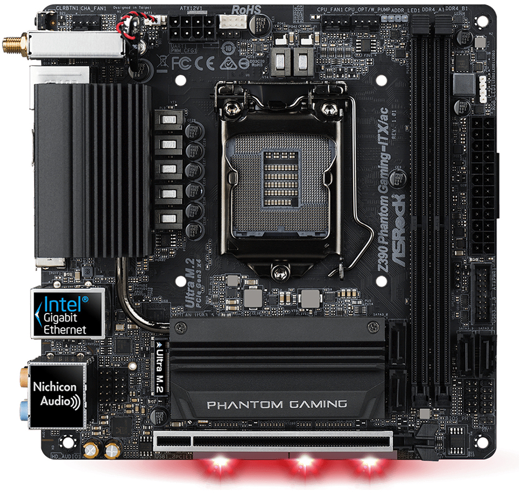 ASRock Z390M-ITX/ac i7 8700セット　mini itx ASRock > Z390M-ITX/ac