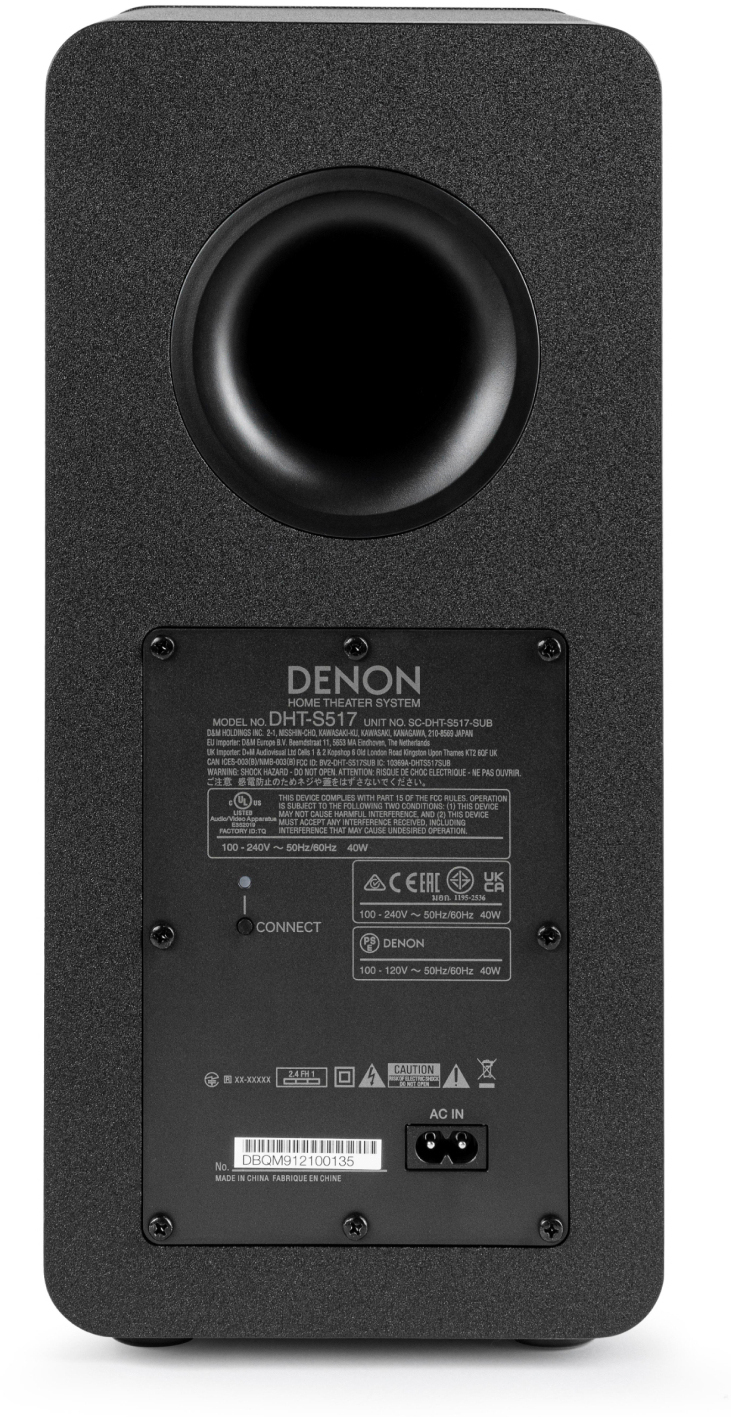 Specificaties van Denon DHT-S517 - Tweakers