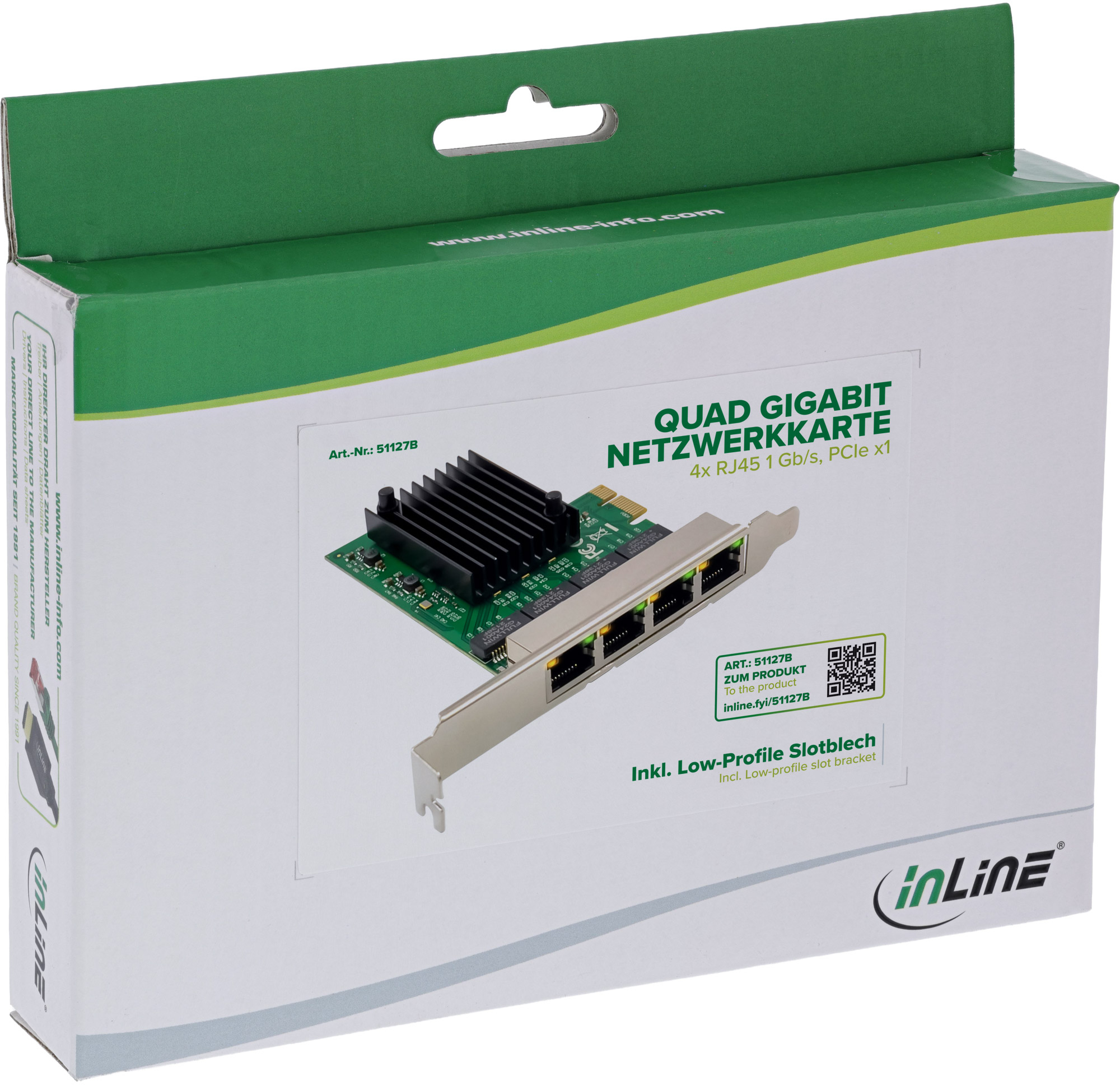 2 poorts netwerkkaart 1Gb/s LAN PCIe Intel 82576EB chip | PCB / Arduino