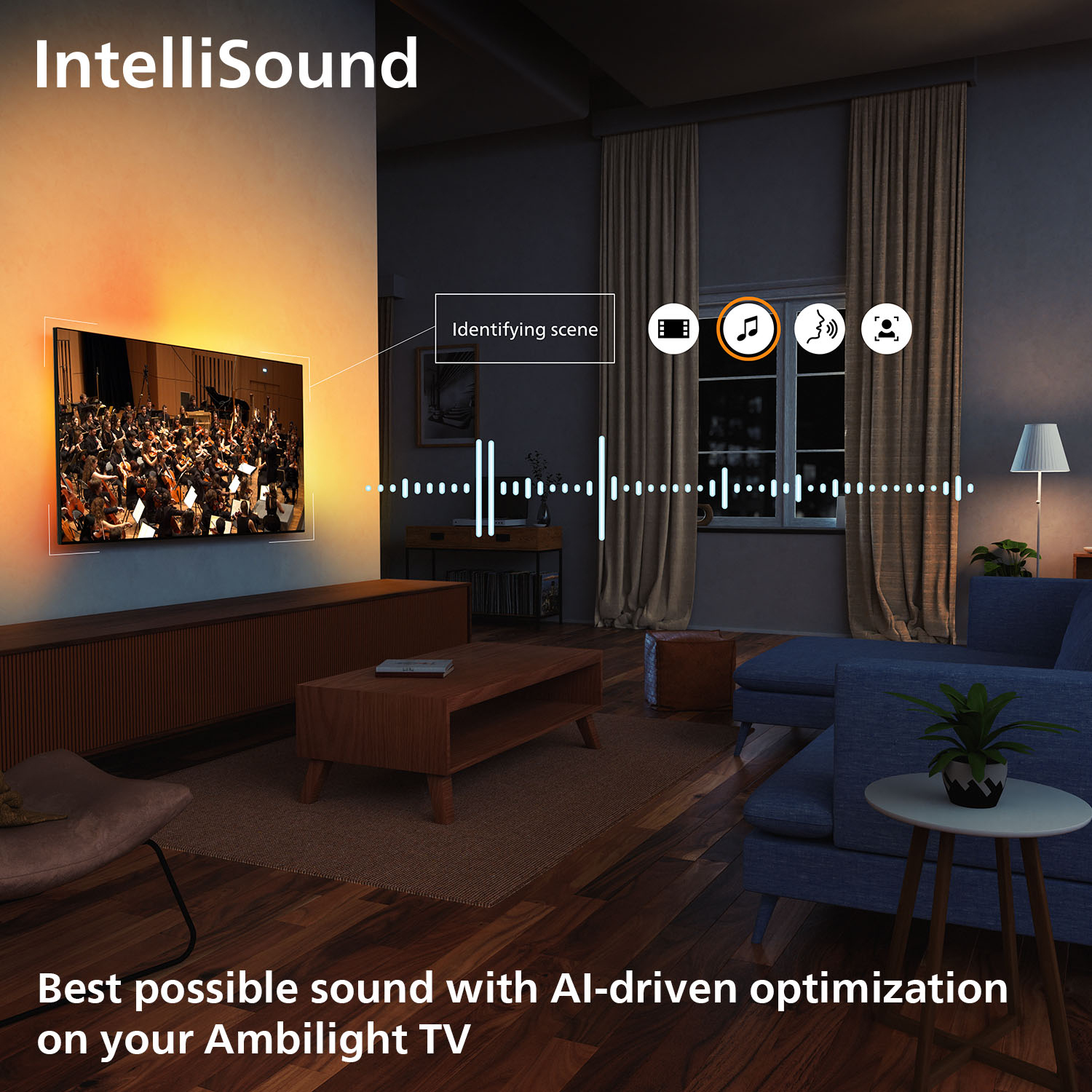 Philips Ambilight 65OLED760 4K OLED Smart TV – 65 Inch Met P5 AI Perfect Picture Engine, Dolby Atmos, Titan OS, Werkt Met Alexa En Google Assistant