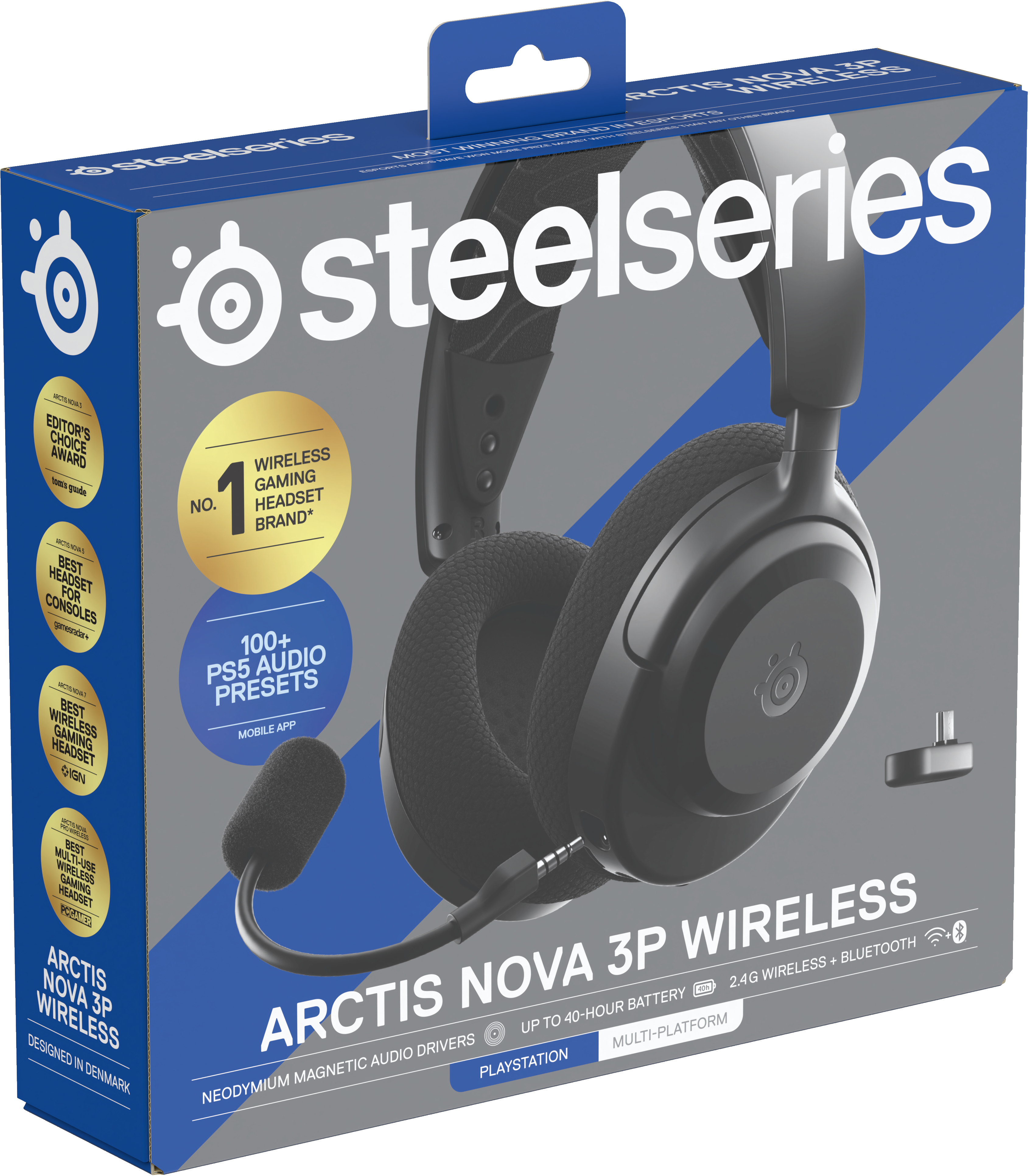Steelseries Arctis Nova 3P Wireless for PlayStation, Zwart: beste