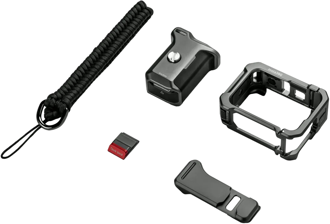 Lokyoyo Draagtas voor Insta.360 Ace Pro 2 Xplorer Grip Kit - waterdicht, schokbestendig, kan opslagcamera, grip, batterijen en snelontgrendelingsadapter en andere accessoires zijn, Oranje, Draagbaar