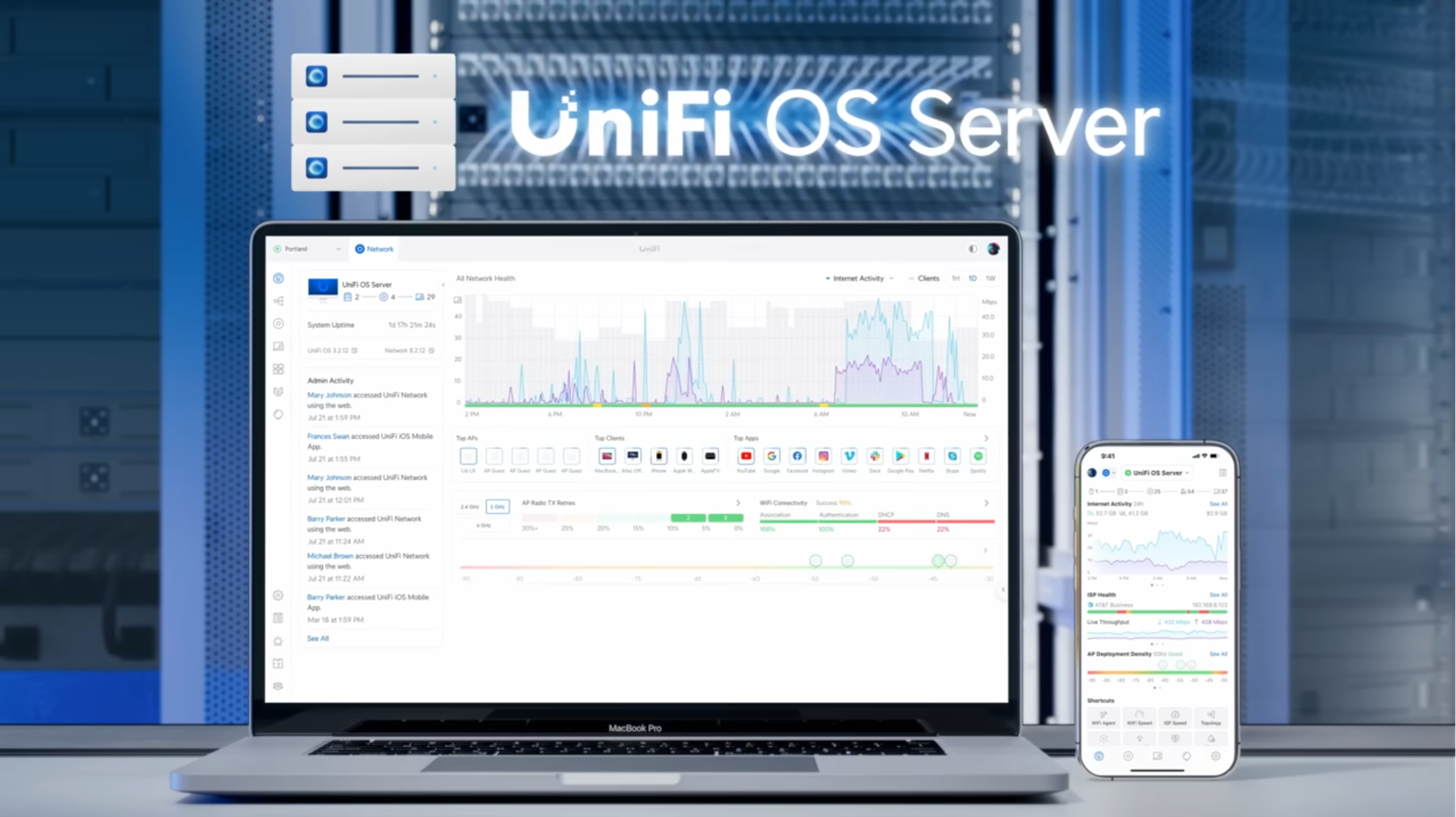 Ubiquiti Network Stack Ubiquiti onthult UniFi OS Server voor zelf hosten Network-stack - Tweakers