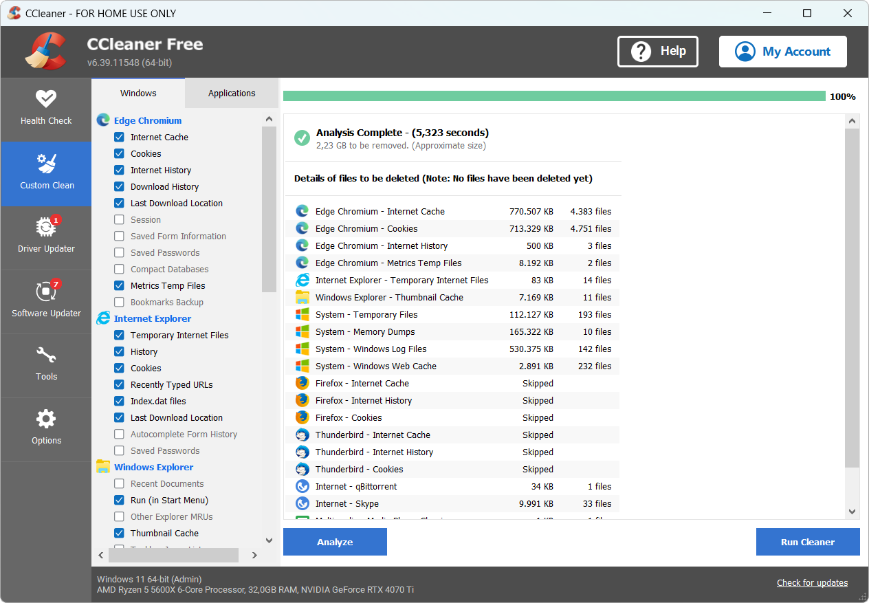 CCleaner 6.39
