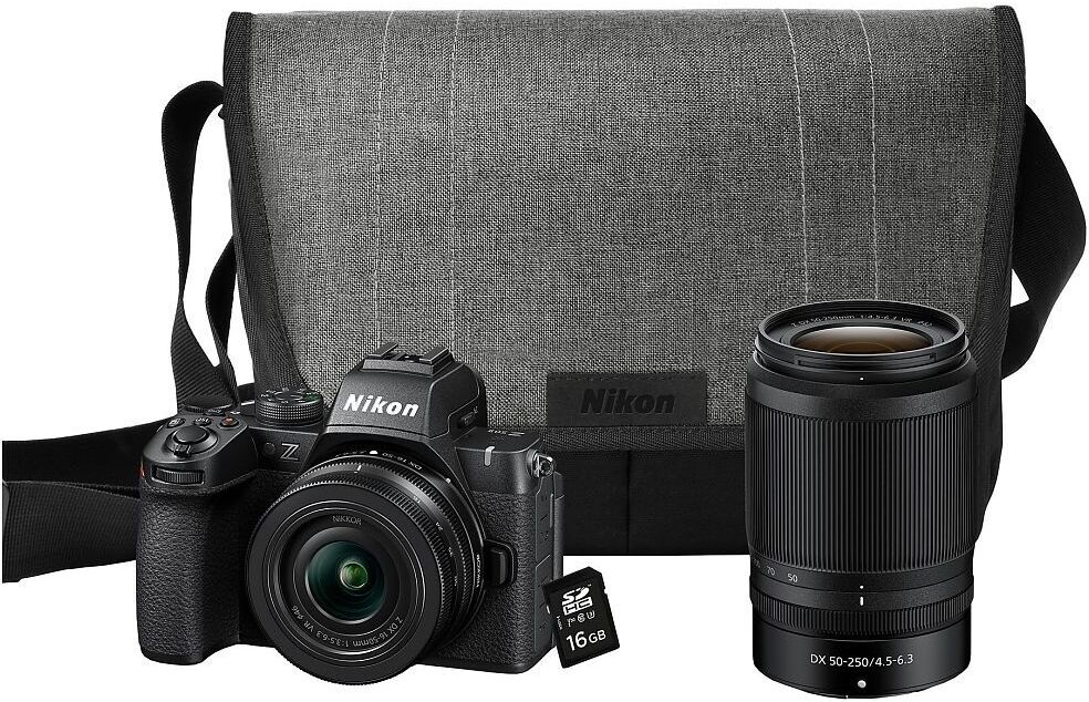 Nikon Z50II + 16-50mm VR + 50-250mm VR-Starterskit Zwart: beste