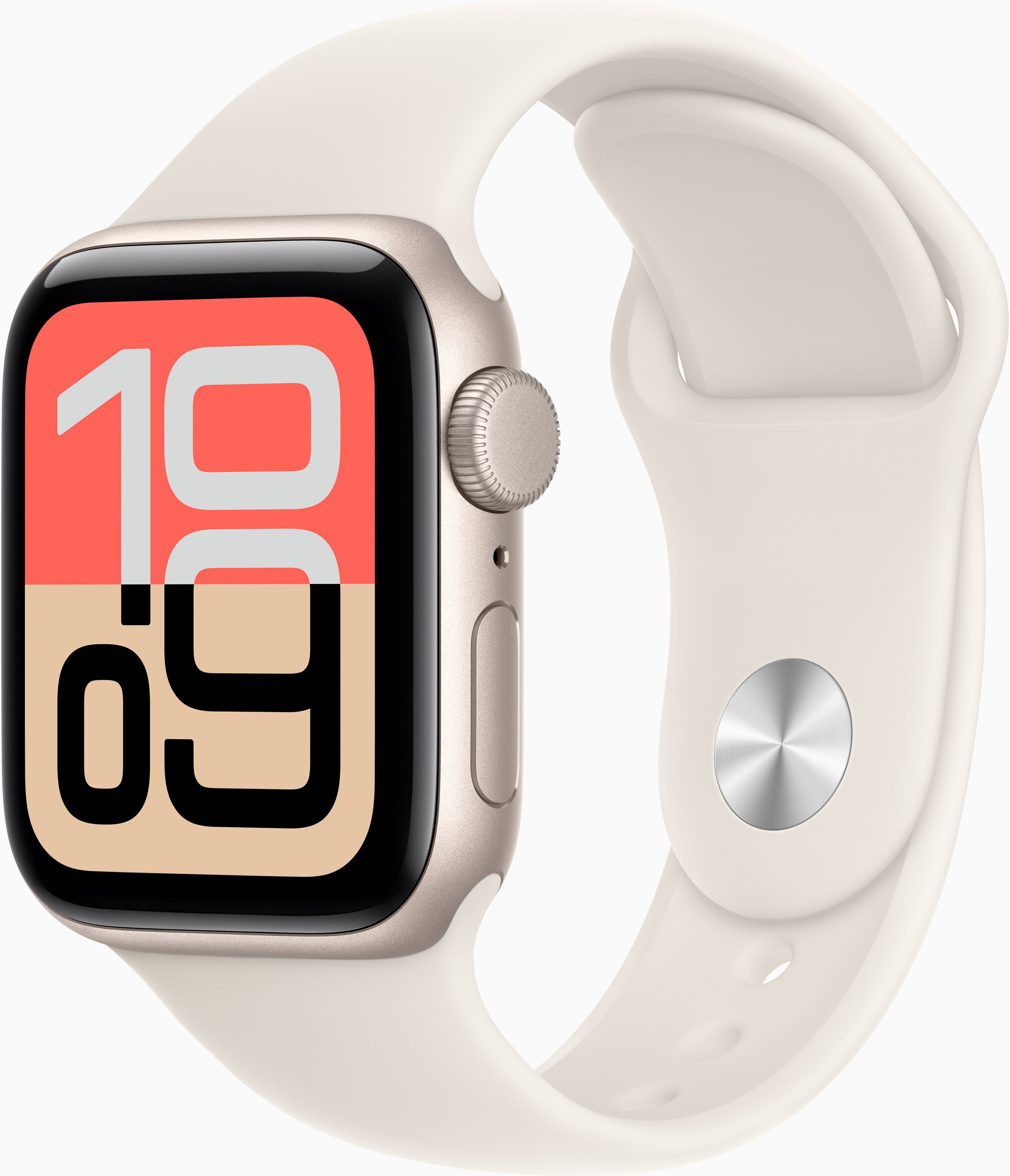 Apple Watch SE 3, 40mm, GPS, Sportbandje S/M, Goud (Beige): beste prijs -  Tweakers
