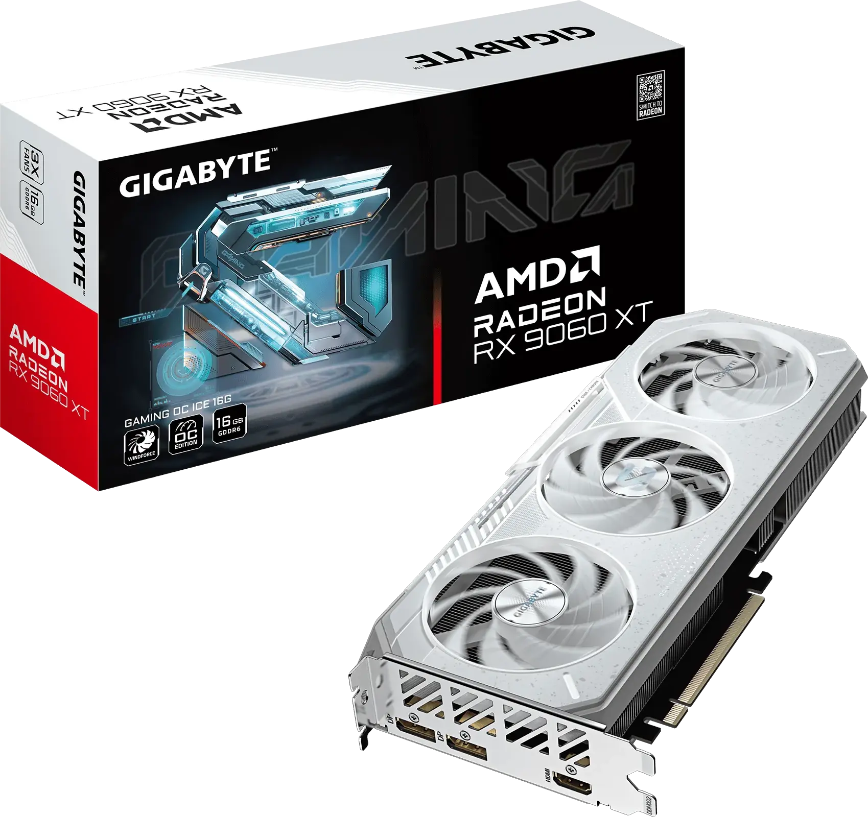 Gigabyte Radeon RX 9060 XT GAMING OC ICE 16G: beste prijs - Tweakers