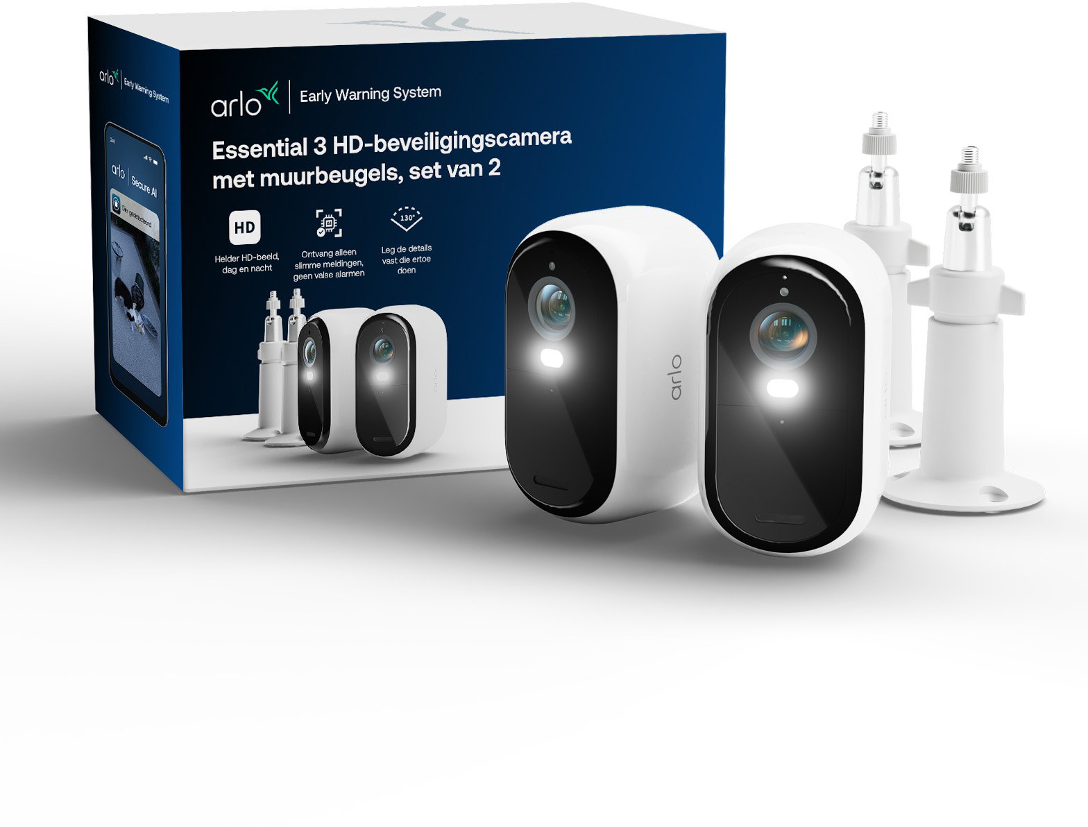 EUFY Solocam S340 met HomeBase 3 Kit | Slimme buitencamera Wit