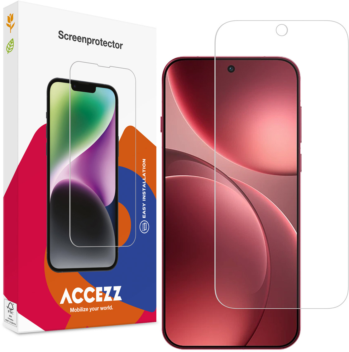 TECHGEAR GLASS Edition voor Oppo A9 2020 / A5 2020, gehard glas Screen Protector Cover [2.5D ronde rand] [9H Hardheid] [Crystal Clarity] [ krasbestendig] [No-Bubble