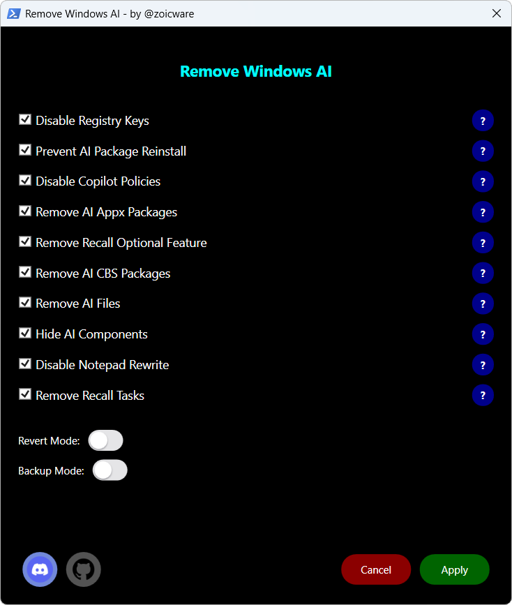 Remove Windows Ai