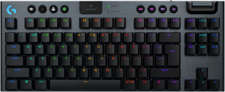 Logitech G915 X Lightspeed TKL, Tactile, Qwerty US, Zwart: beste