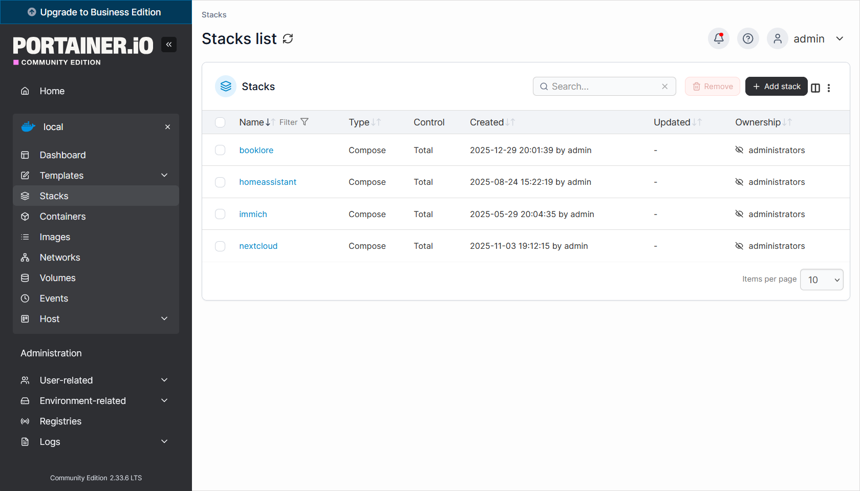 Portainer Community Edition