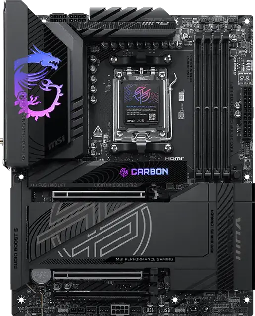 MSI MPG X870E CARBON MAX WIFI: beste prijzen, echte reviews en
