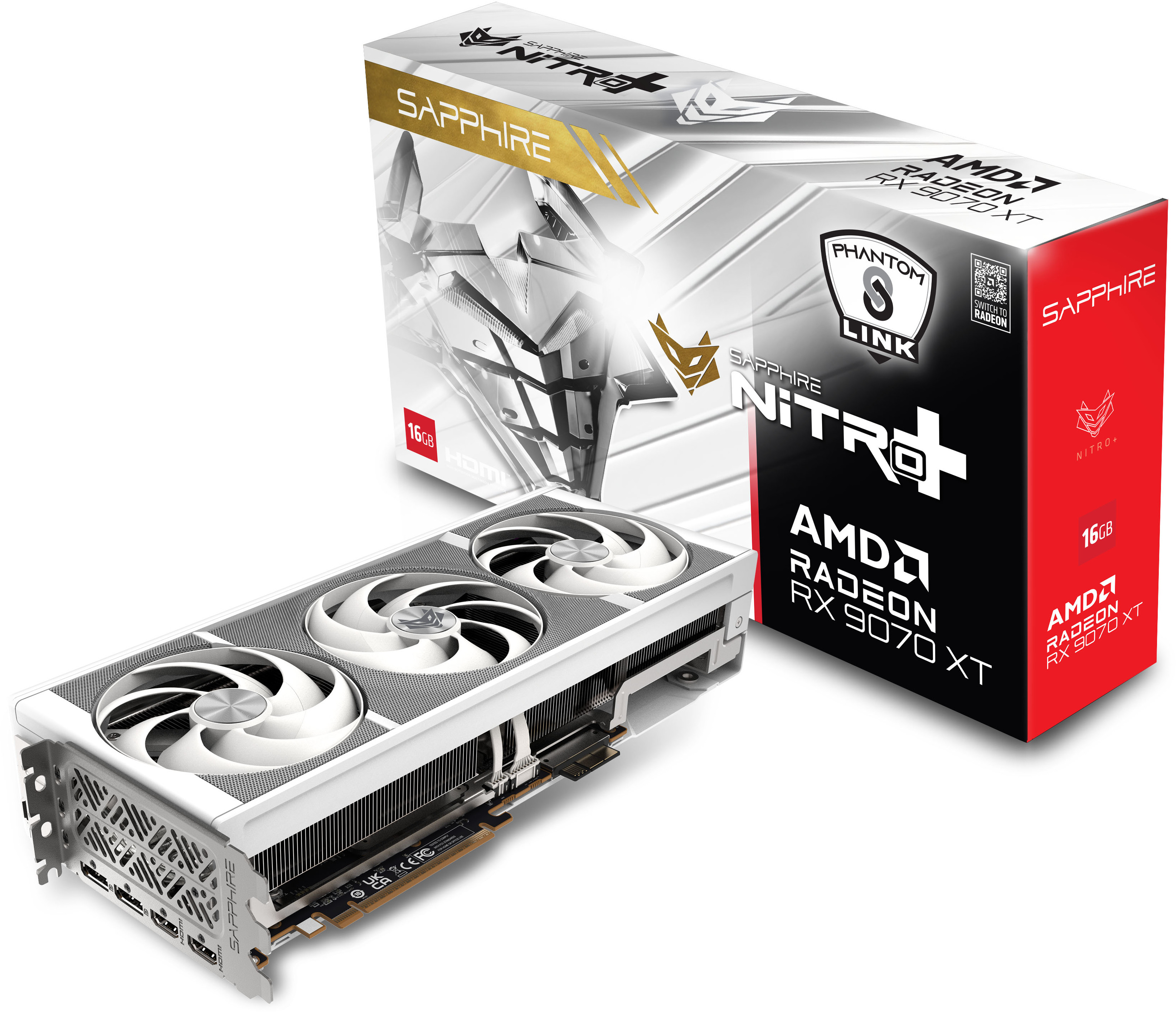 Sapphire NITRO+ AMD RADEON RX 9070 GAMING OC 16GB - Dubbele HDMI & Dubbele DP - High-end Gaming Grafische Kaart