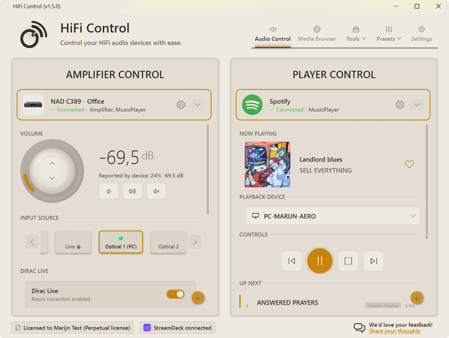 HiFi Control