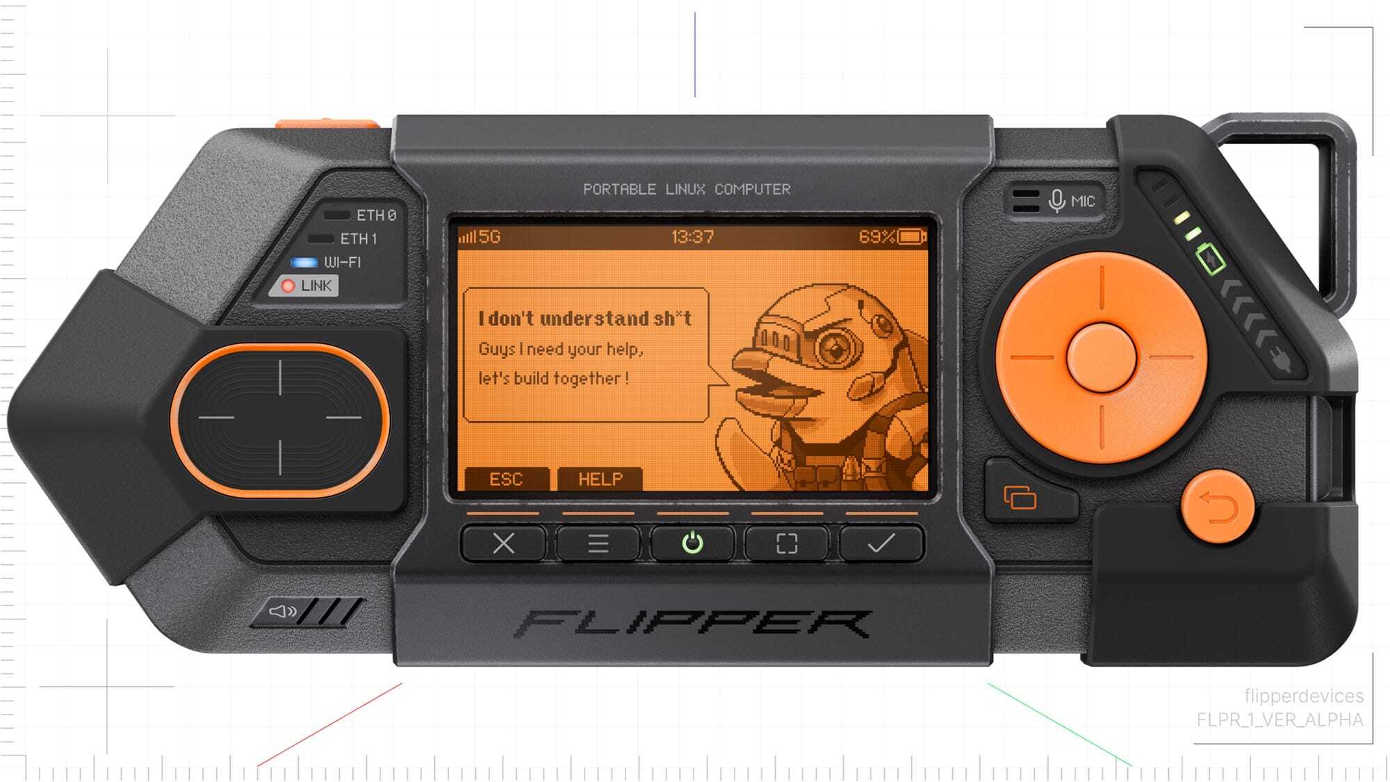 Image for the article: Flipper Zero-makers komen met nieuwe Flipper One-multitool die op Linux draait