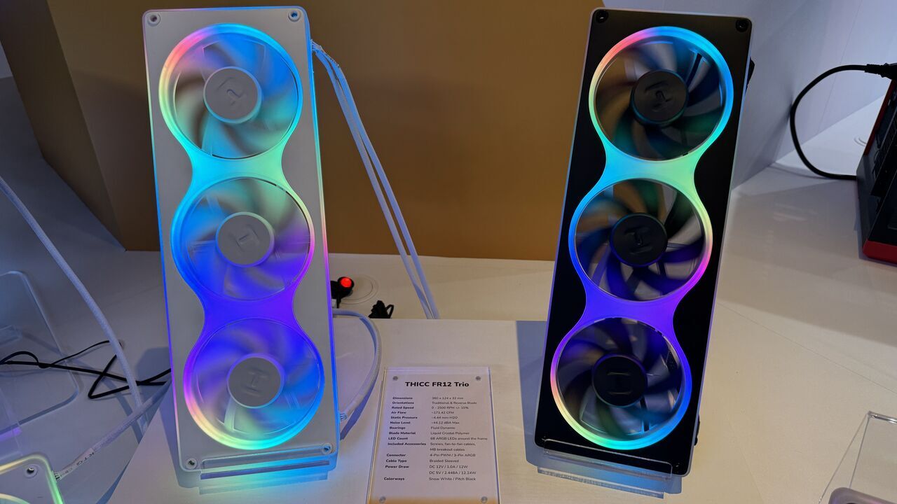 From now on, HYTE also makes RGB versions of its own fans