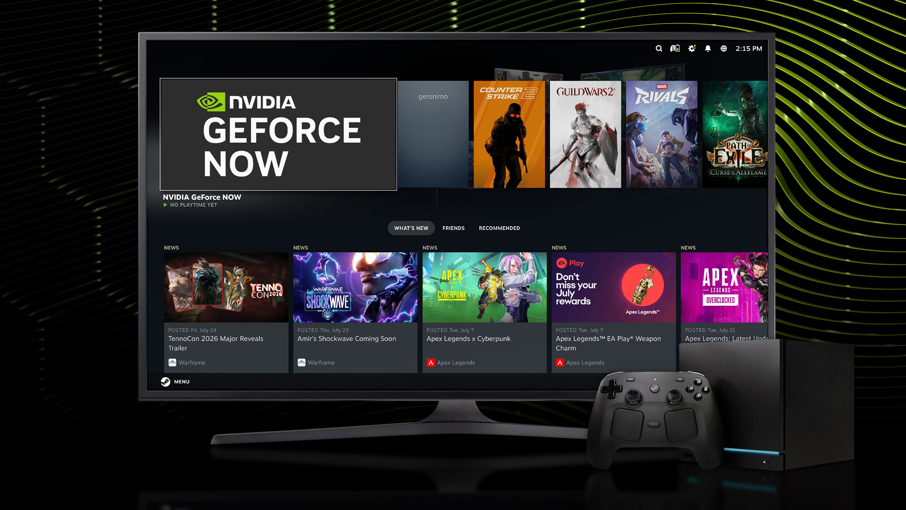 GeForce Now krijgt ondersteuning voor Steam Controller en DLSS 4.5 ...