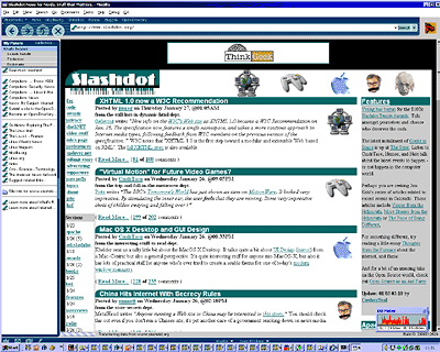Mozilla M13 Slashdot screenshot