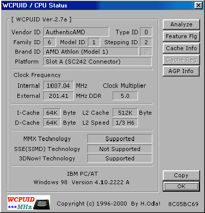 Athlon 550 @ 1GHz