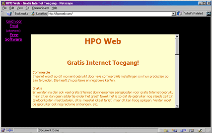 HPO Web screenshot