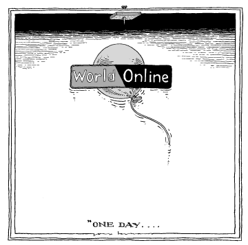 Joep Bertrams tekening over WorldOnline beursgang