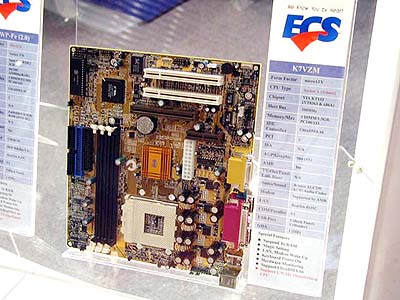 KT133 mobo\'s op Computex: ECS K7VZM