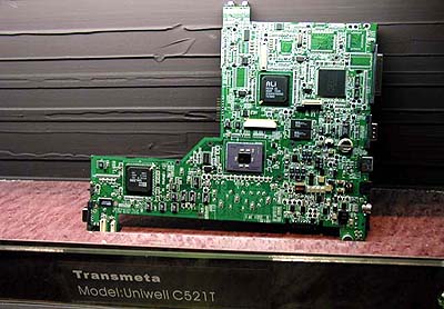 Computex 2000: Transmeta Crusoe moederborden