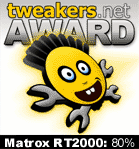 RT2000 vs. DV500: RT2000 award