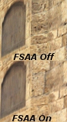FSAA blur-effect